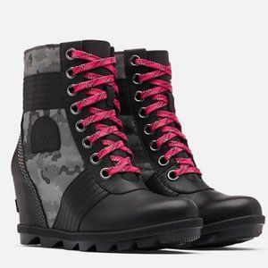 Sorel Lexie Wedge Camo Boots